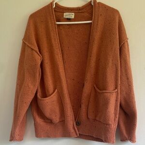 Universal Thread sweater. Beautiful burnt orange heathered cardigan